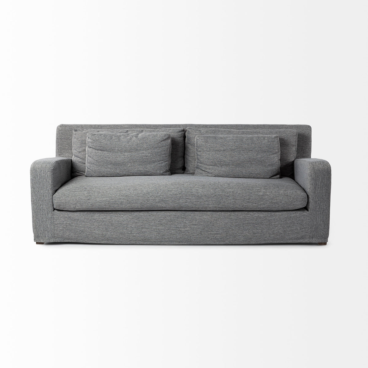 Denly Castlerock Gray Slipcover 3-Seater Sofa