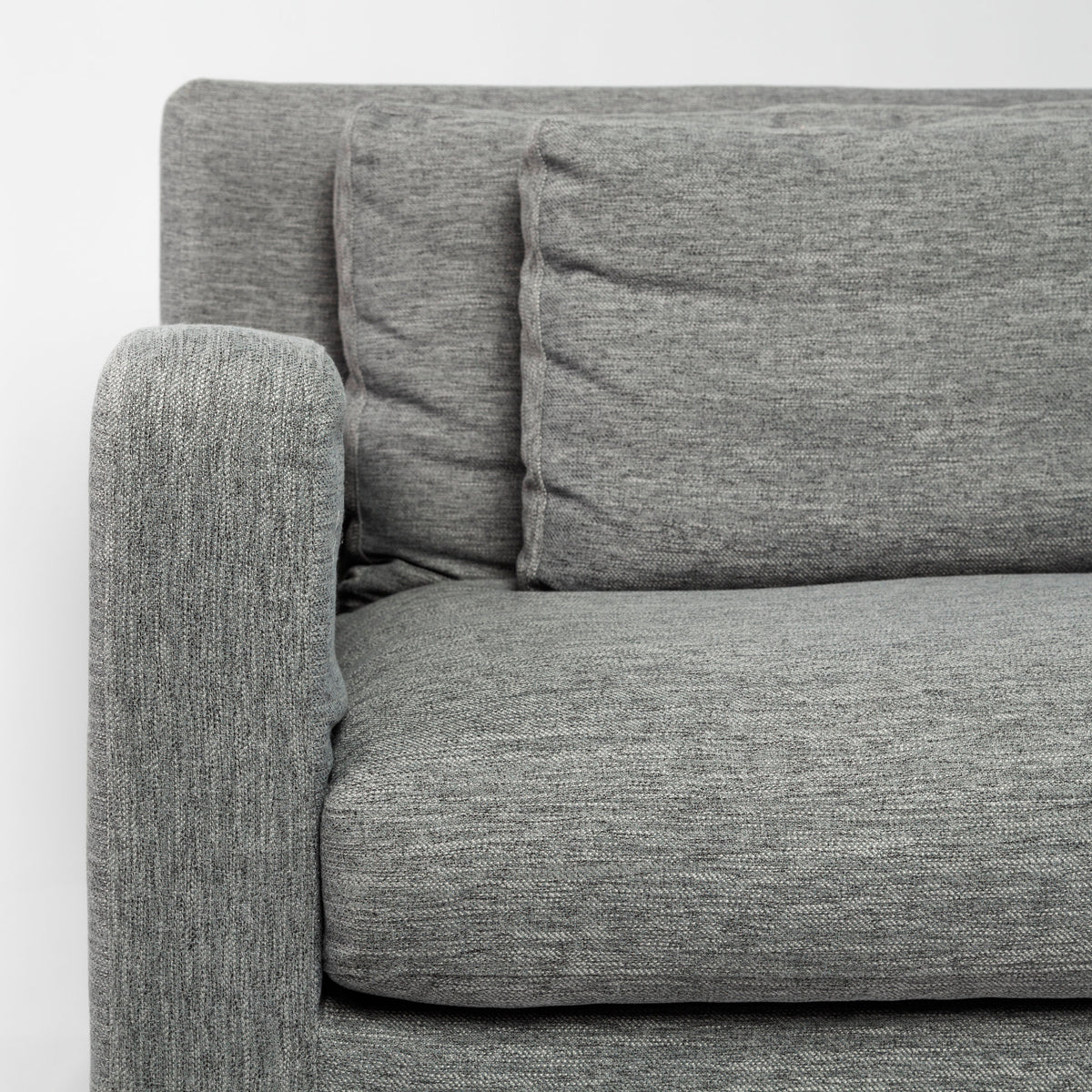 Denly Castlerock Gray Slipcover 3-Seater Sofa