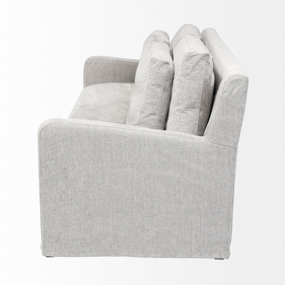 Denly Frost Gray Slipcover 3-Seater Sofa