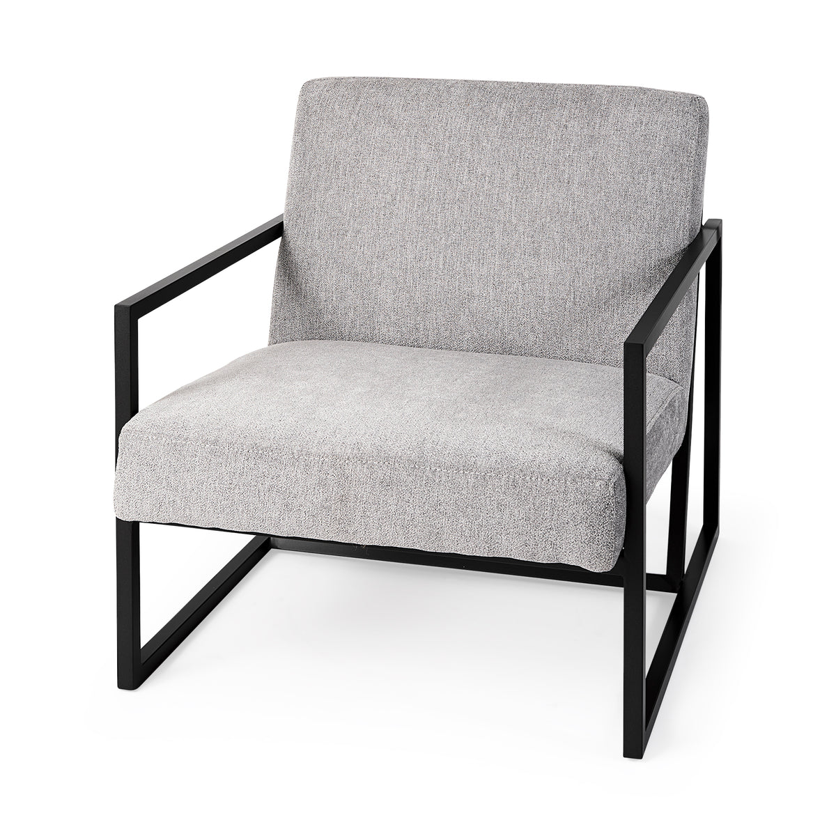 Armelle Gray Fabric Accent Chair