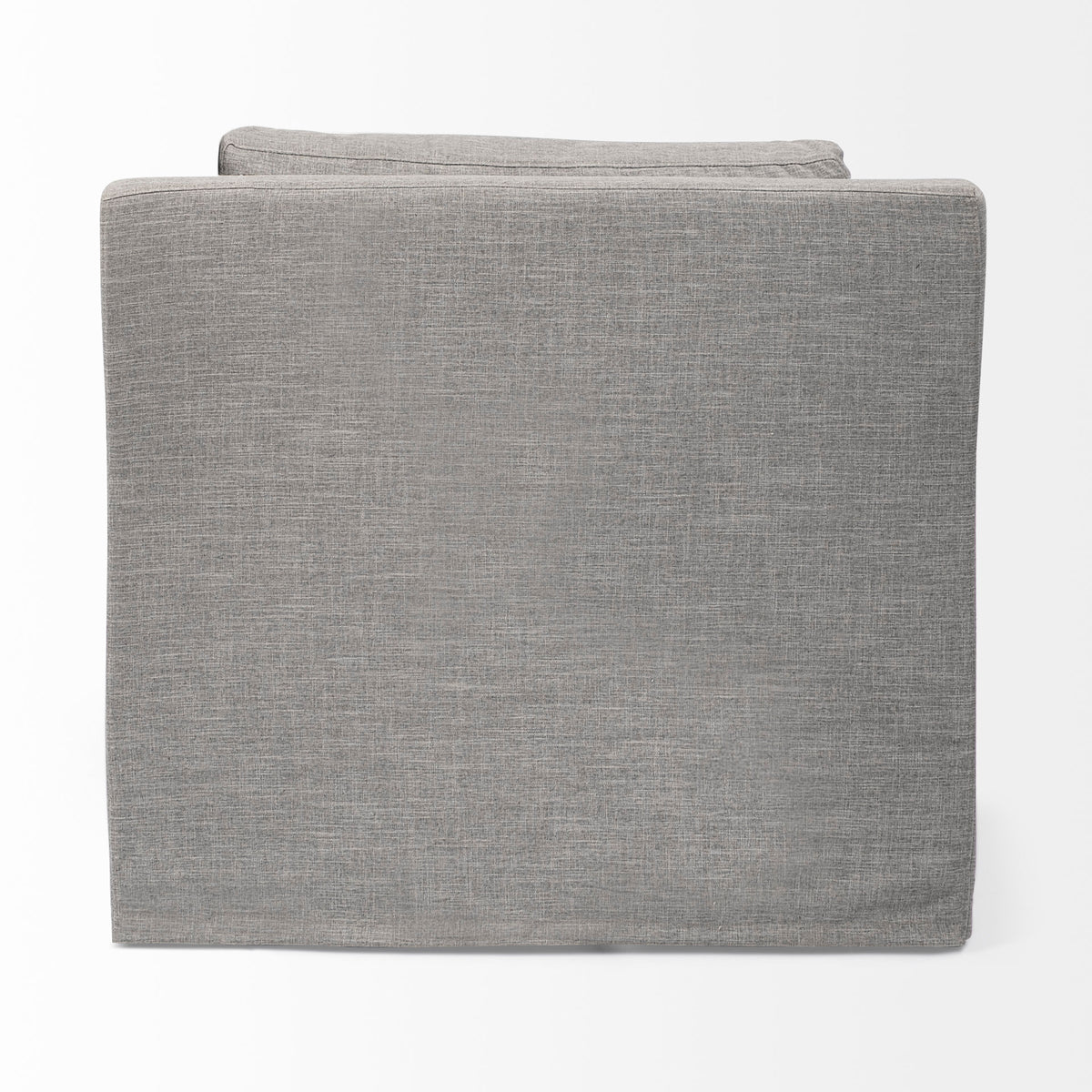 Denly Flint Gray Slipcover Arm Chair