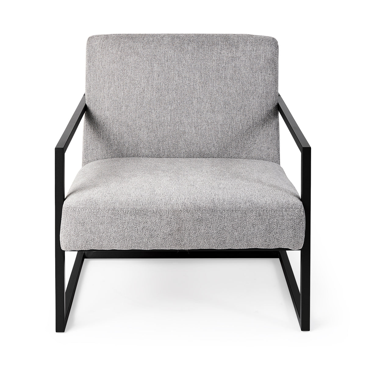 Armelle Gray Fabric Accent Chair