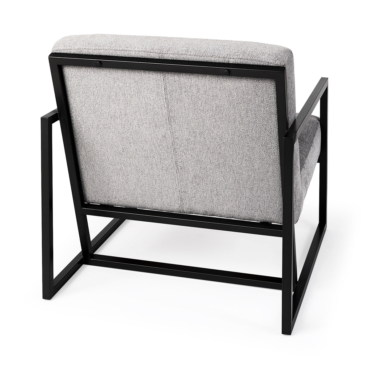 Armelle Gray Fabric Accent Chair