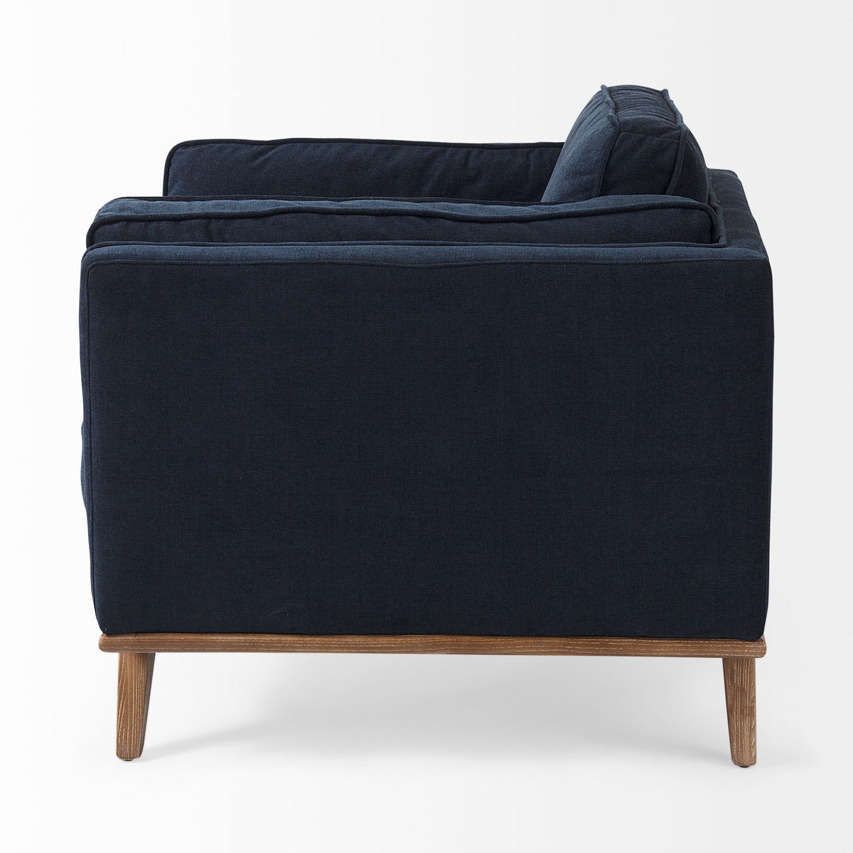 Brooks Navy Blue Fabric Arm Chair