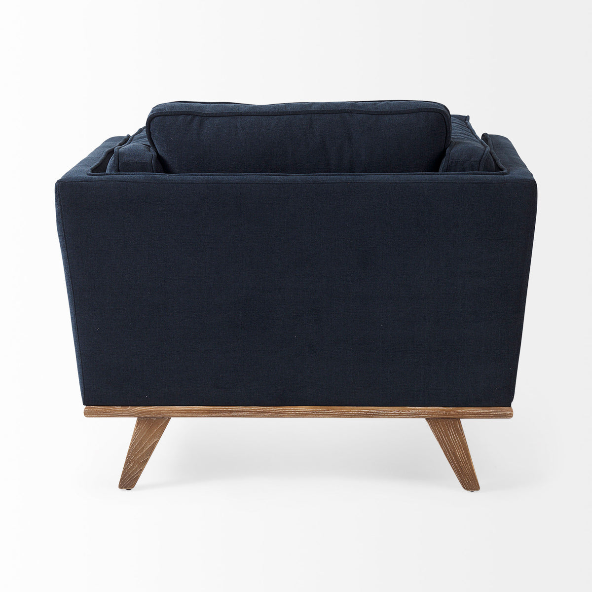 Brooks Navy Blue Fabric Arm Chair