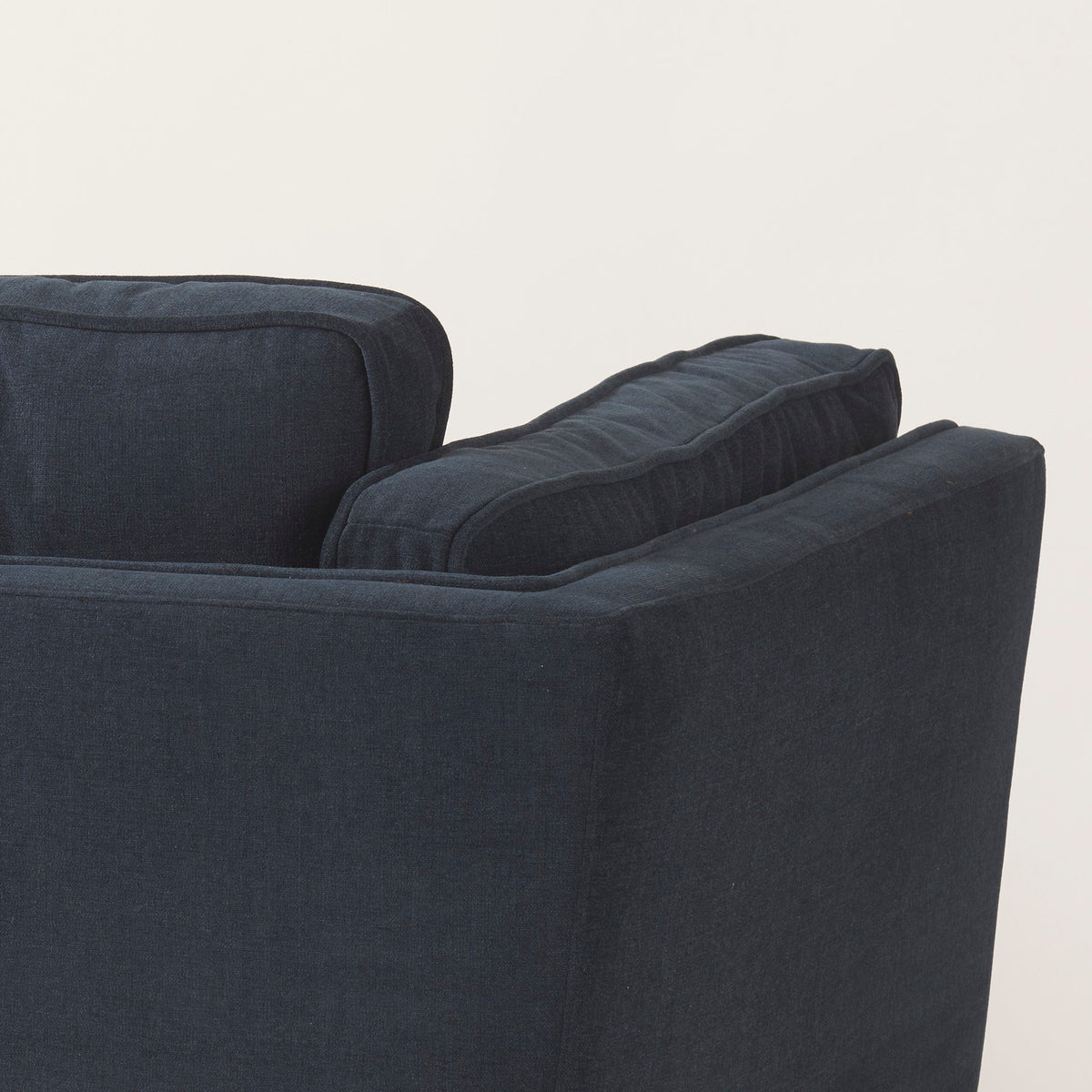 Brooks Navy Blue Fabric Arm Chair