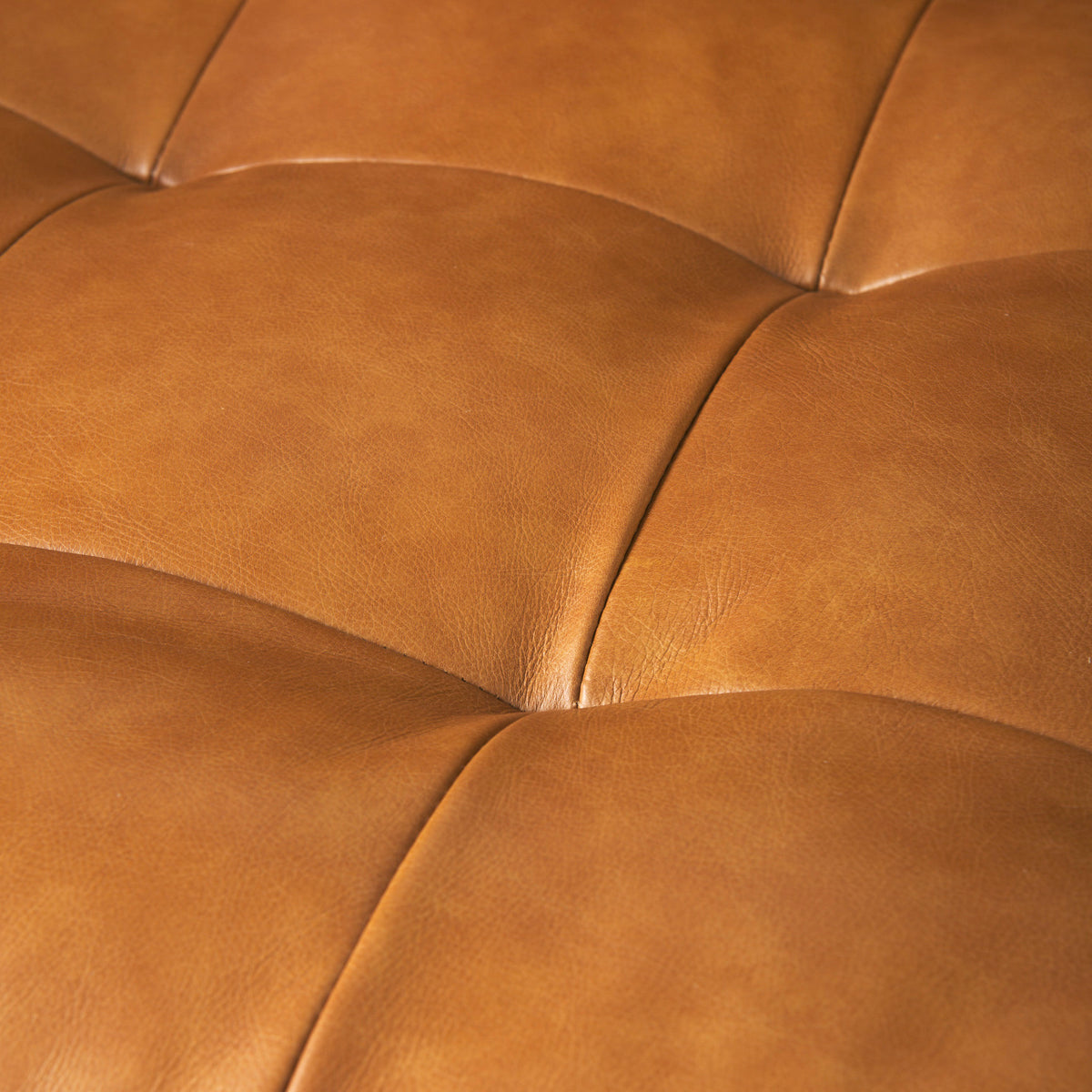 Svend Tan Genuine Leather 3-Seater Sofa