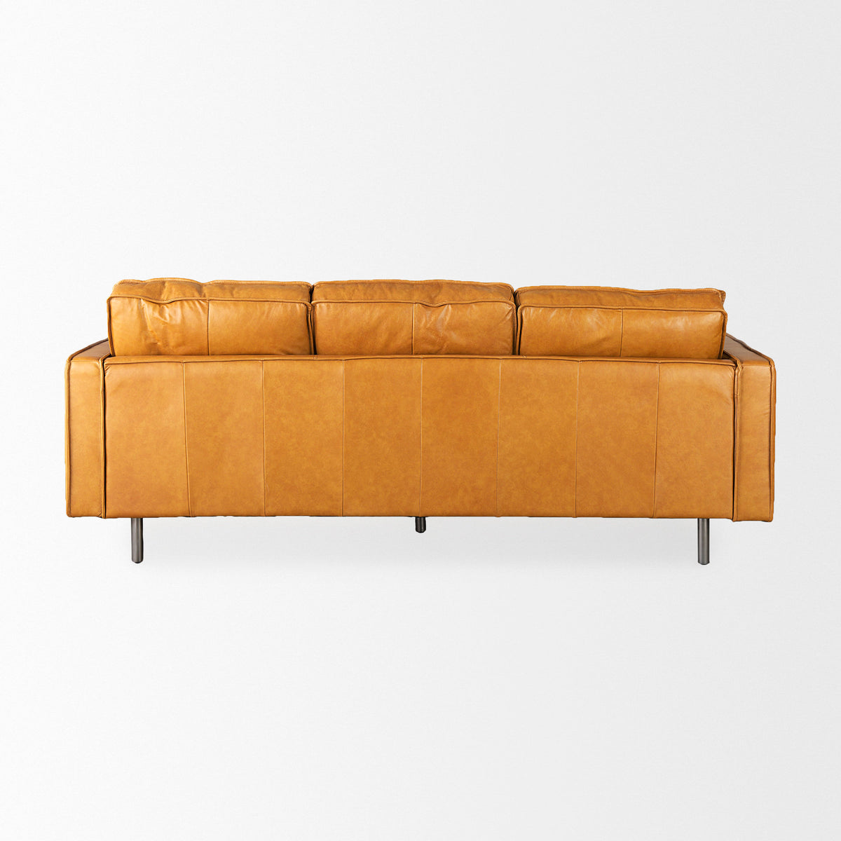 D'Arcy Tan Genuine Leather 3-Seater Sofa