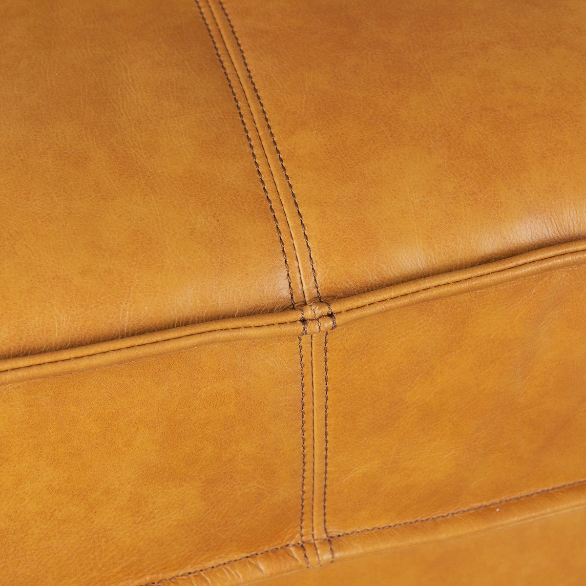 D'Arcy Tan Genuine Leather 3-Seater Sofa