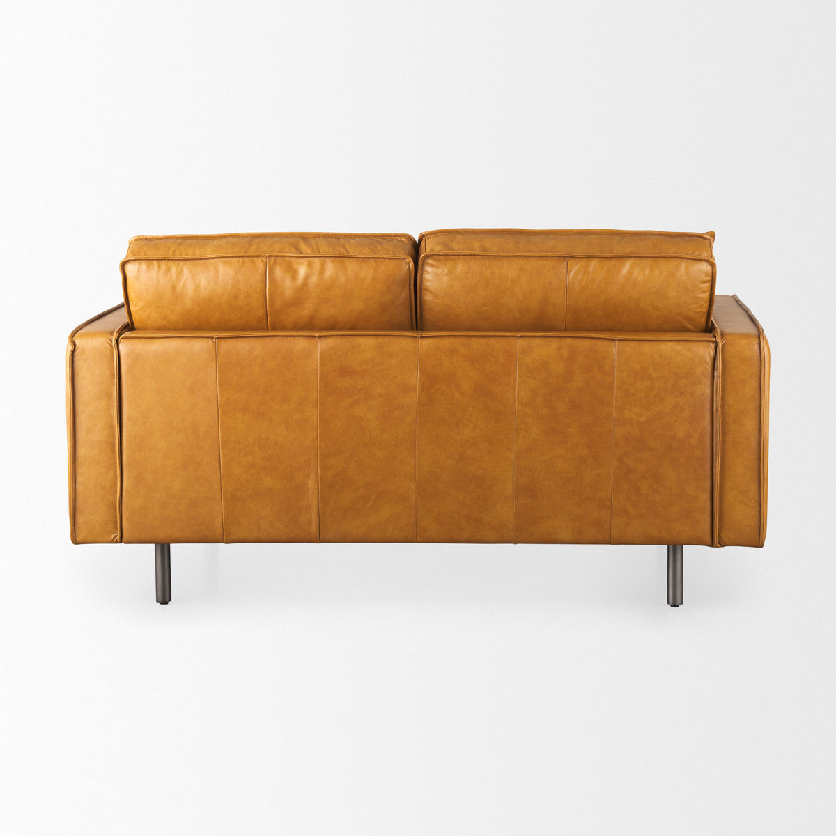 D'Arcy Tan Genuine Leather Loveseat