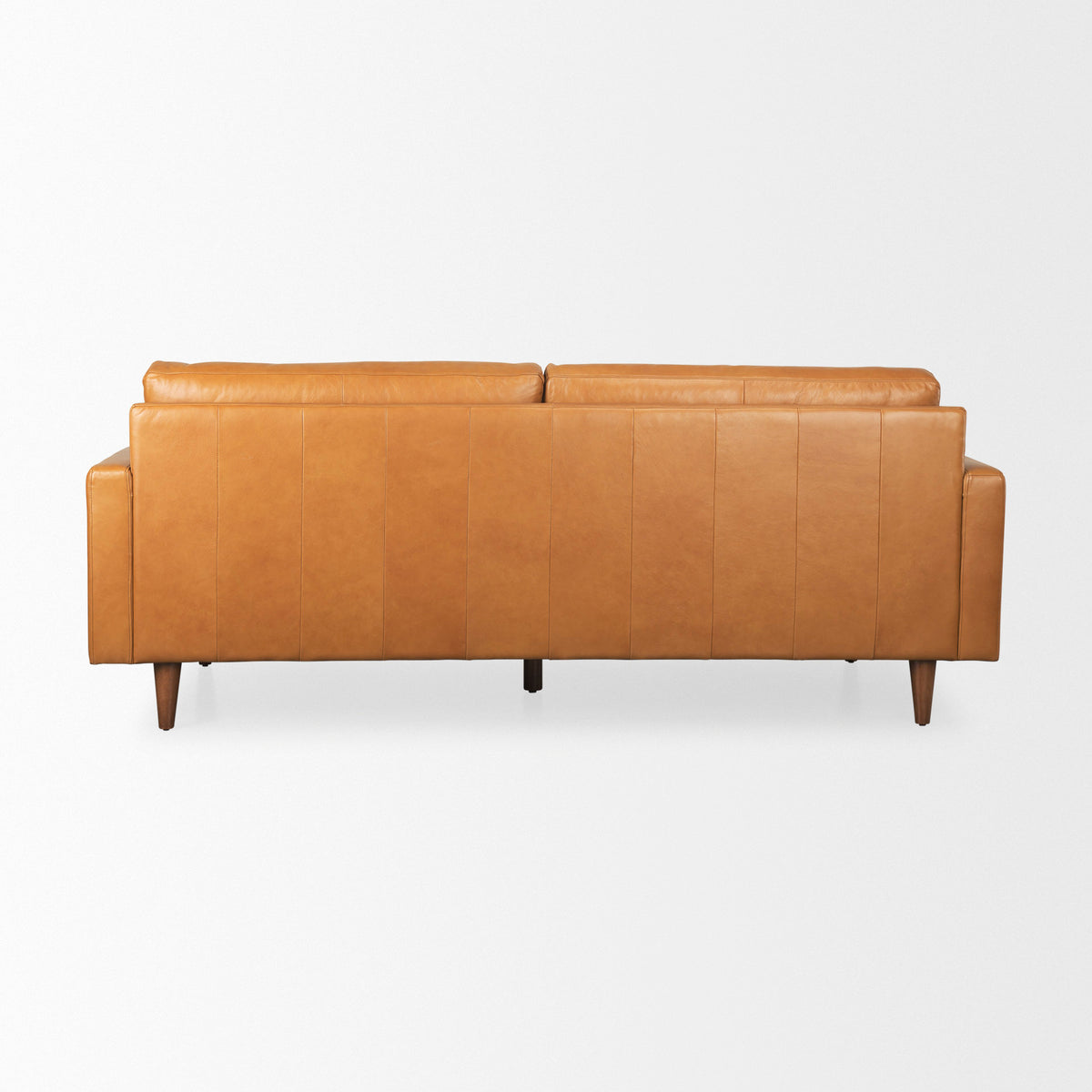 Olaf Tan Genuine Leather 3-Seater Sofa