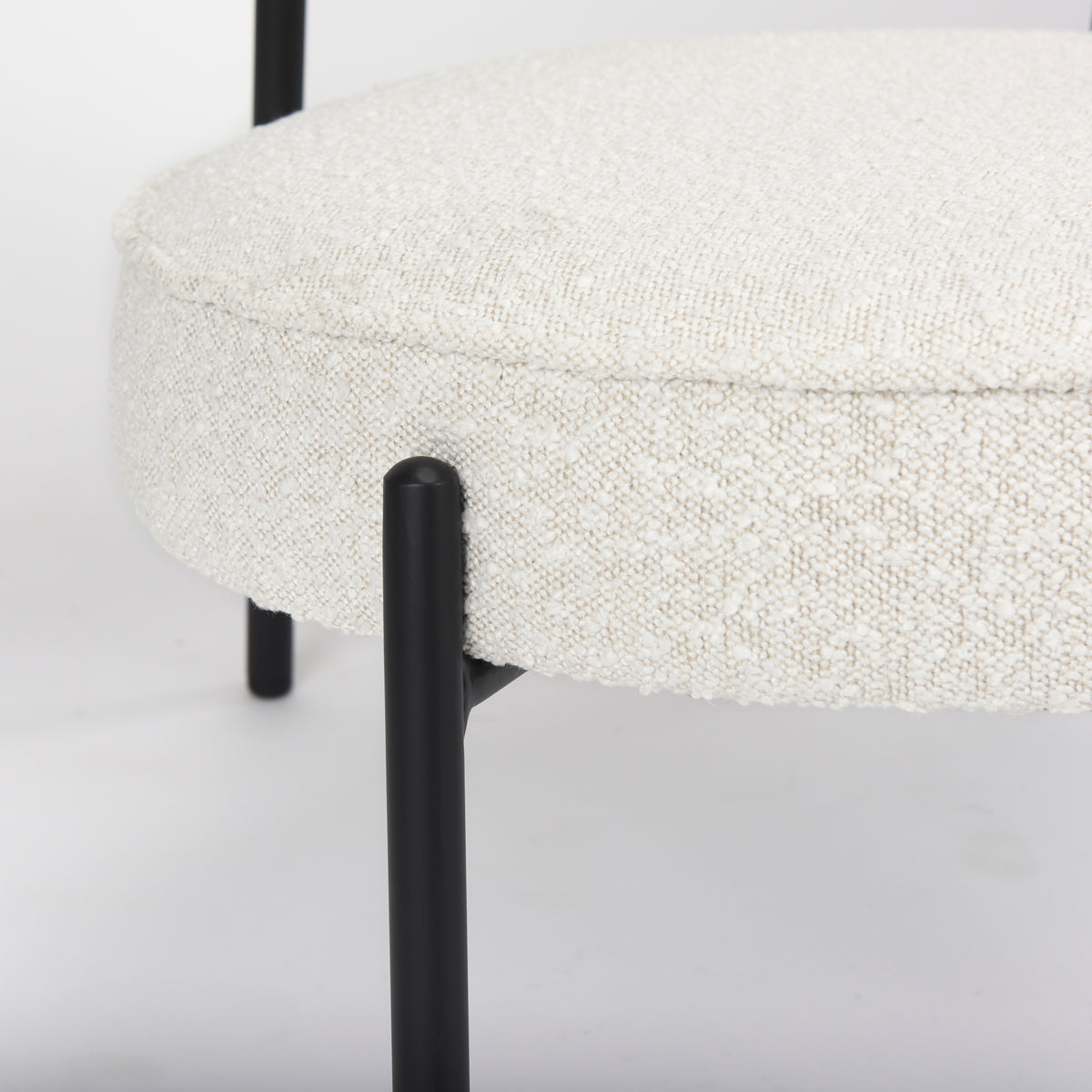 Amelia Cream Boucle Accent Chair