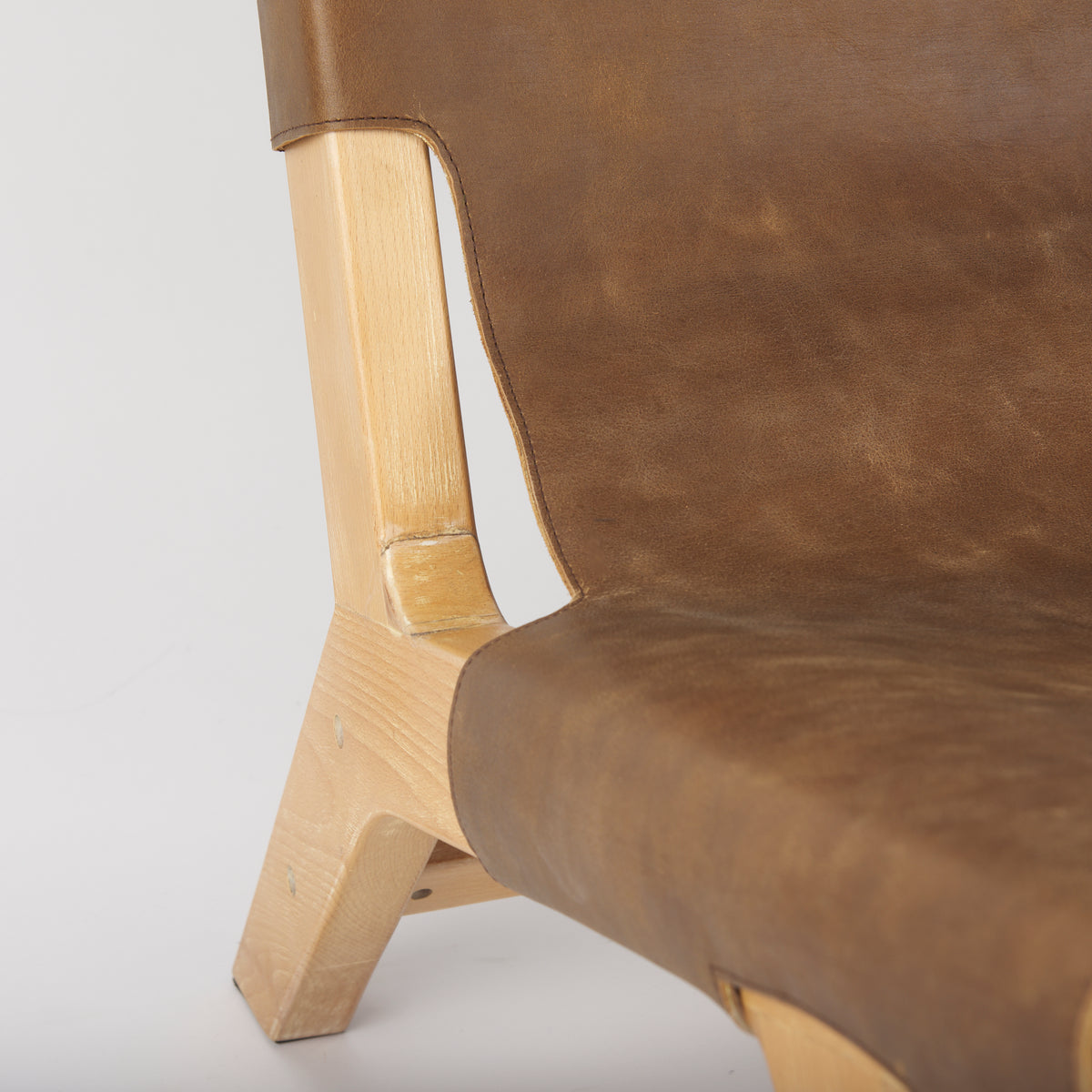 Elodie Brown Leather Accent Chair