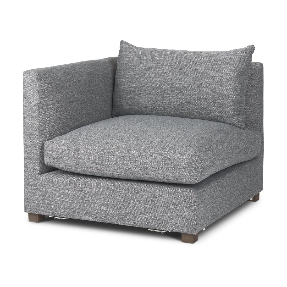 Valence Castlerock Gray Upholstered Corner Chair