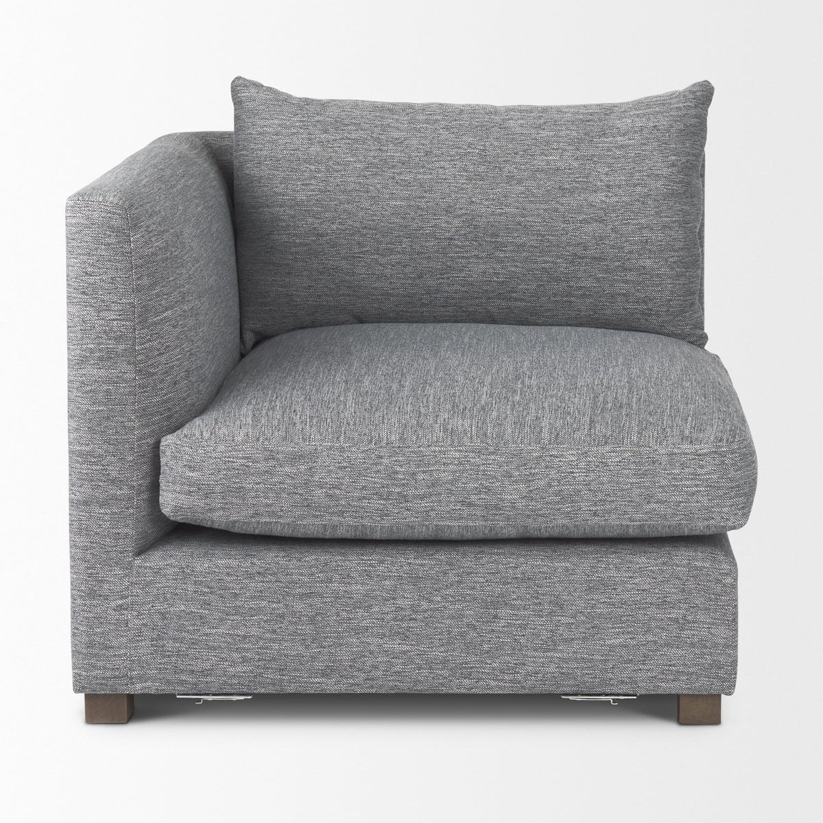 Valence Castlerock Gray Upholstered Corner Chair