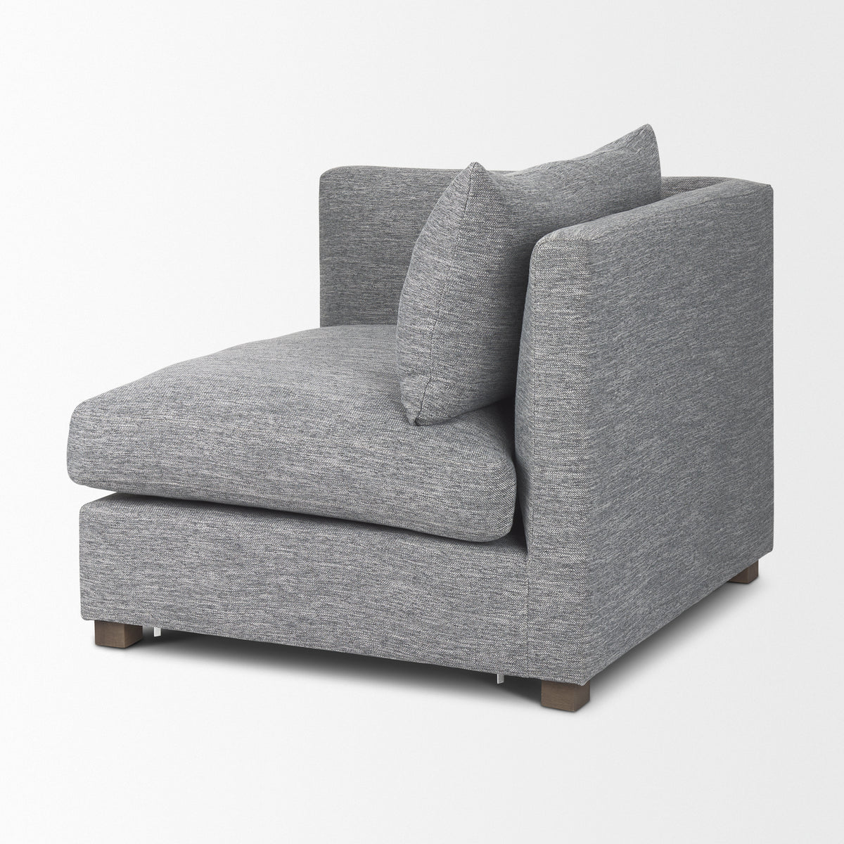 Valence Castlerock Gray Upholstered Corner Chair