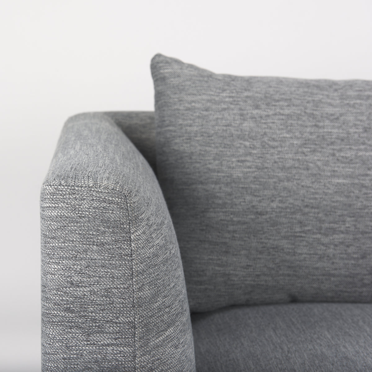 Valence Castlerock Gray Upholstered Corner Chair