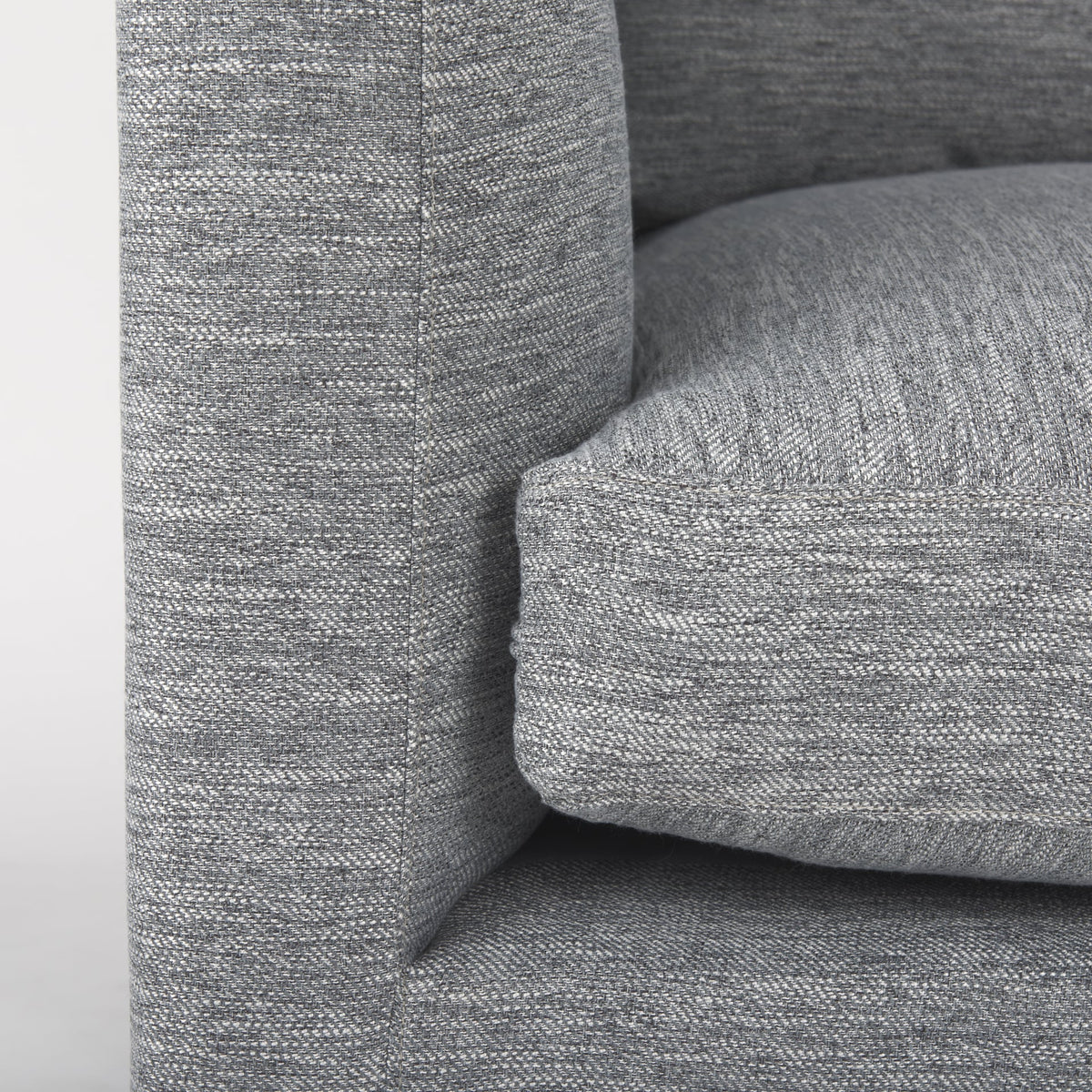 Valence Castlerock Gray Upholstered Corner Chair