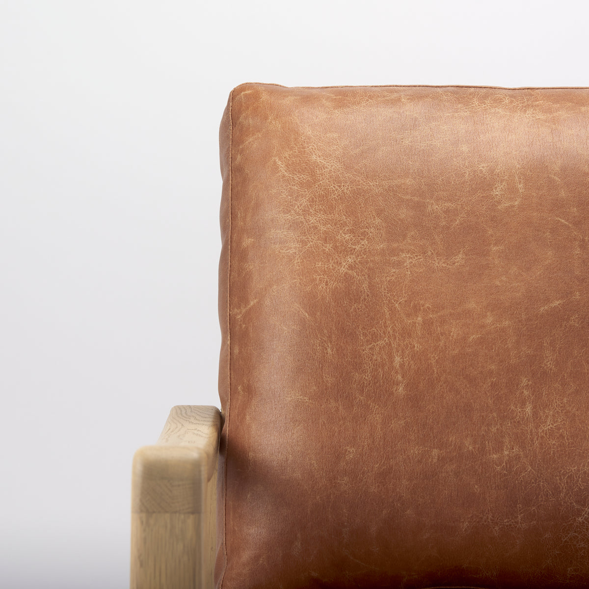 Raeleigh Tan Faux Leather Accent Chair