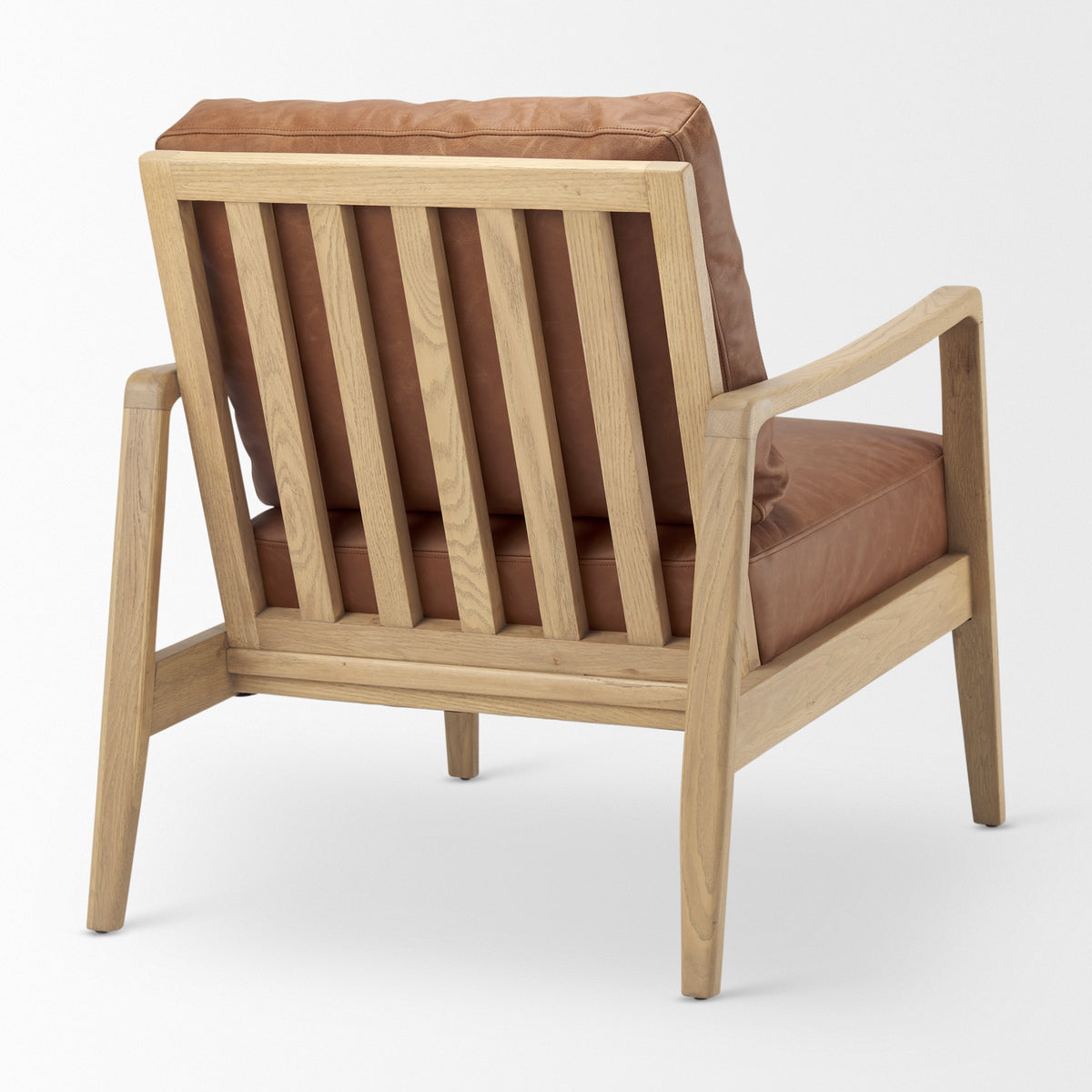 Raeleigh Cognac Leather Accent Chair