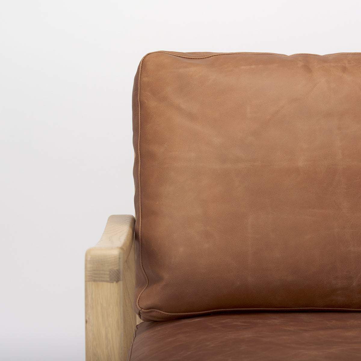 Raeleigh Cognac Leather Accent Chair