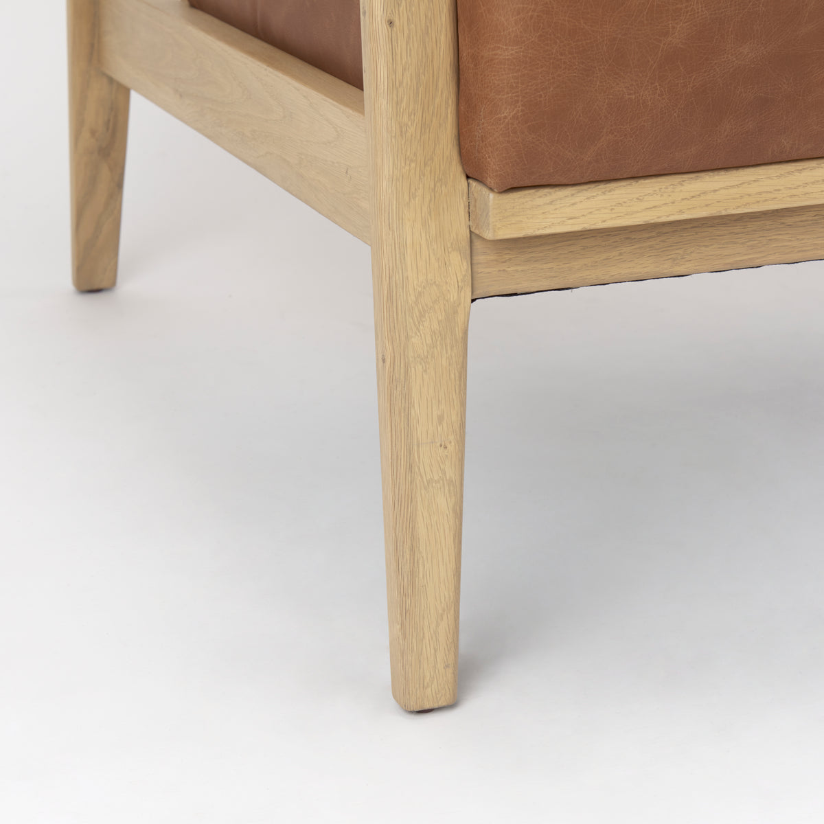 Raeleigh Cognac Leather Accent Chair