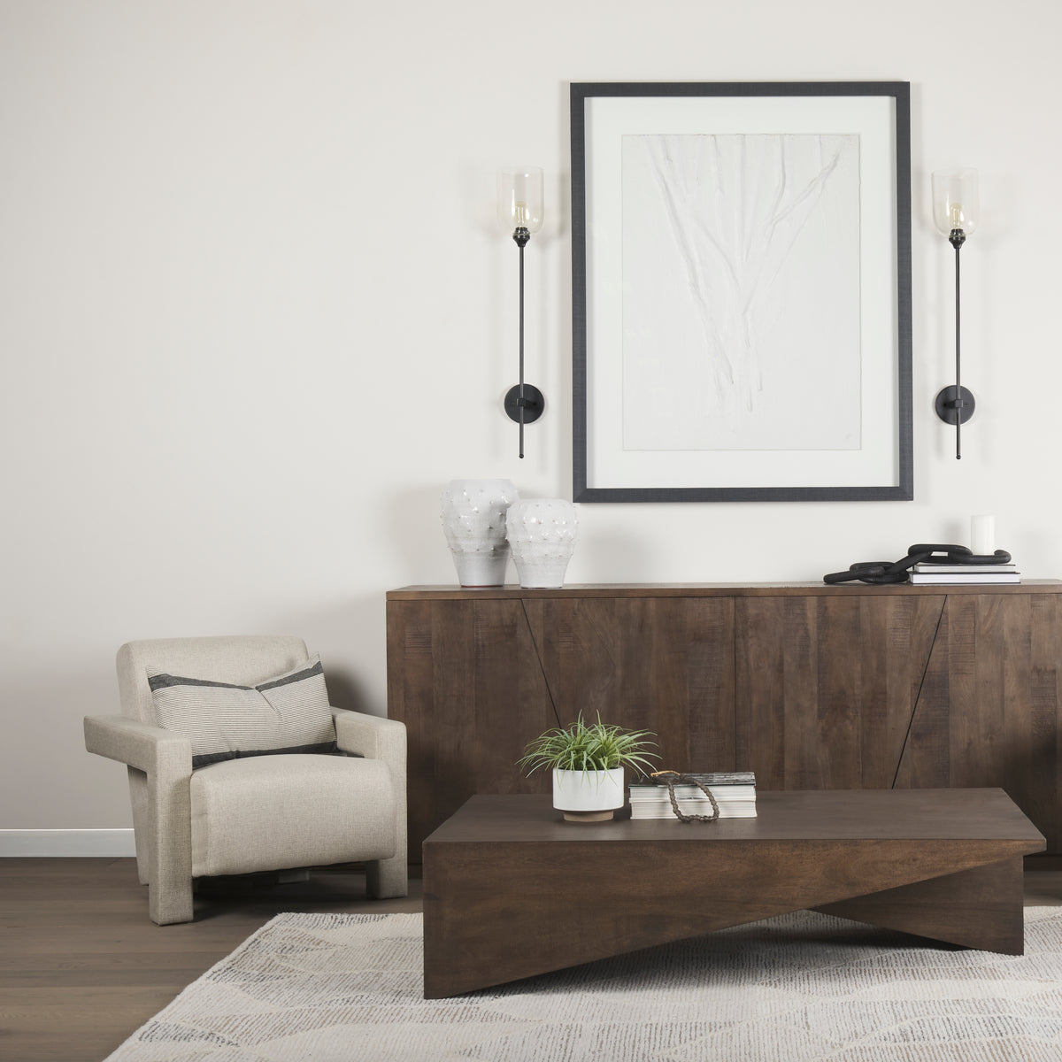 Sovereign Oatmeal Upholstered Accent Chair