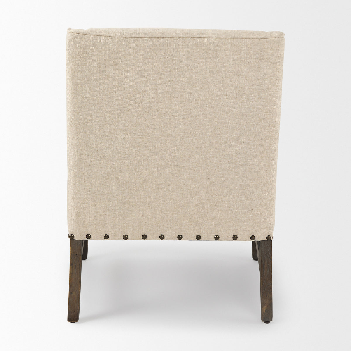 Kensington Cream Linen High Back Accent Chair