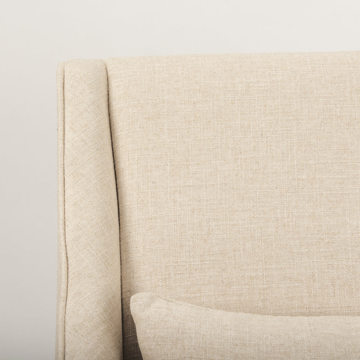 Kensington Cream Linen High Back Accent Chair