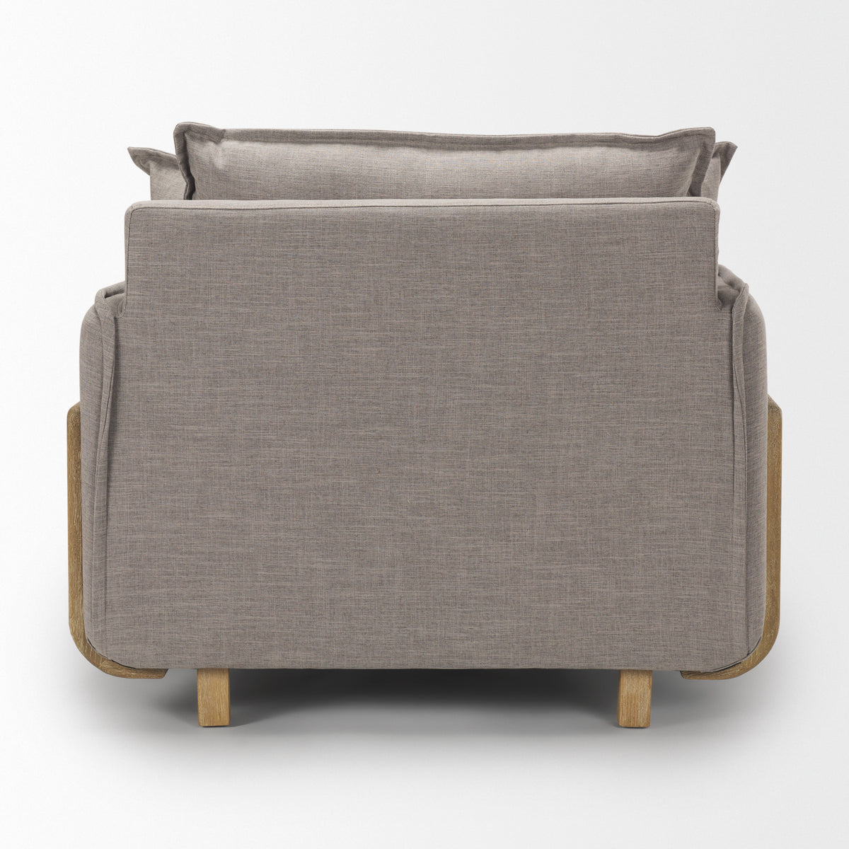Roy Flint Gray Upholstered Arm Chair