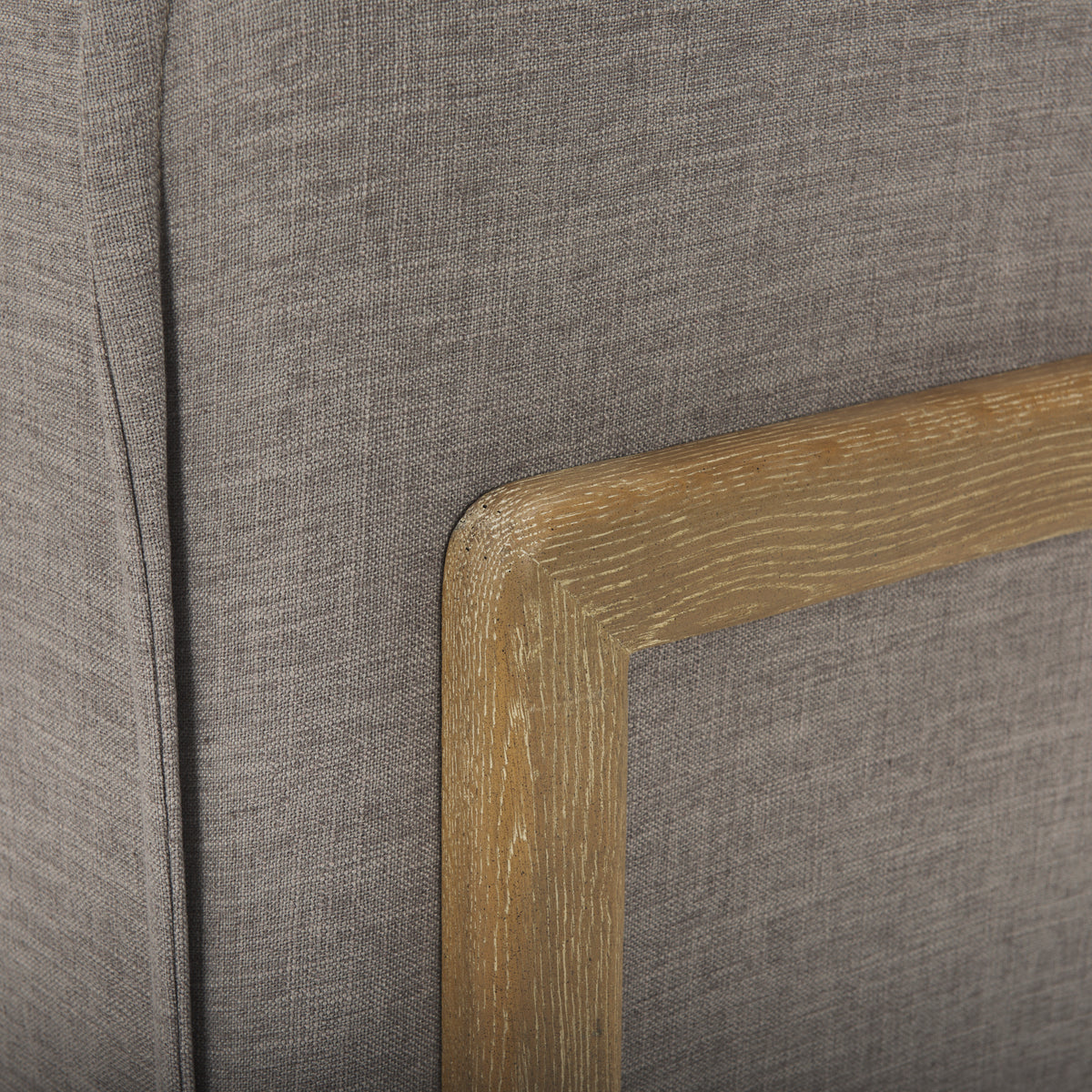 Roy Flint Gray Upholstered Arm Chair