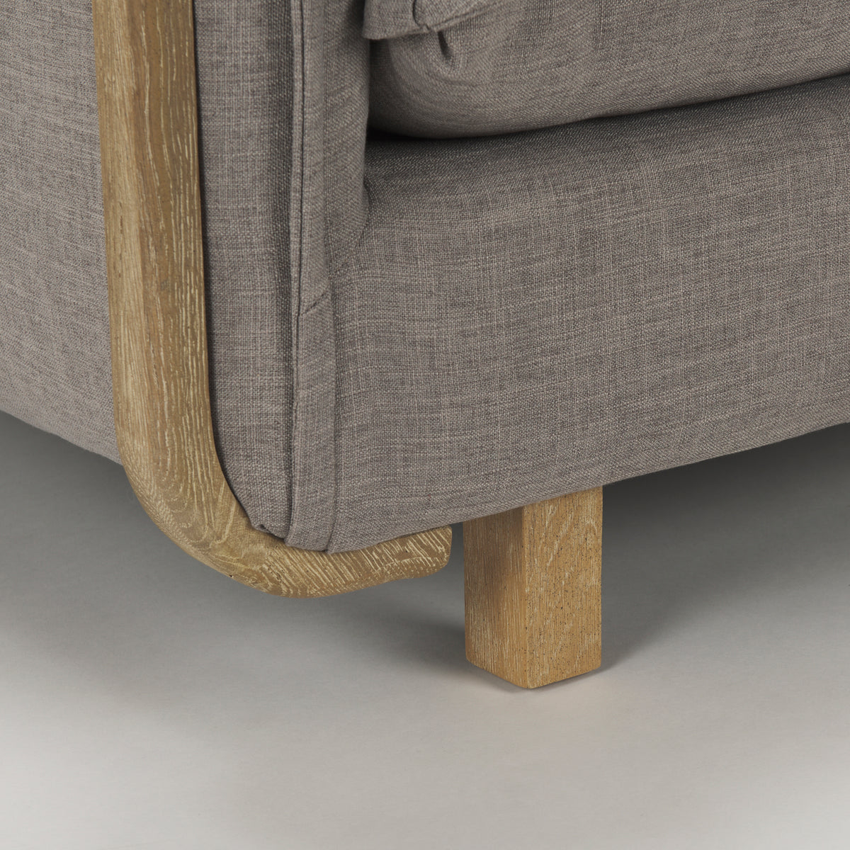 Roy Flint Gray Upholstered Arm Chair