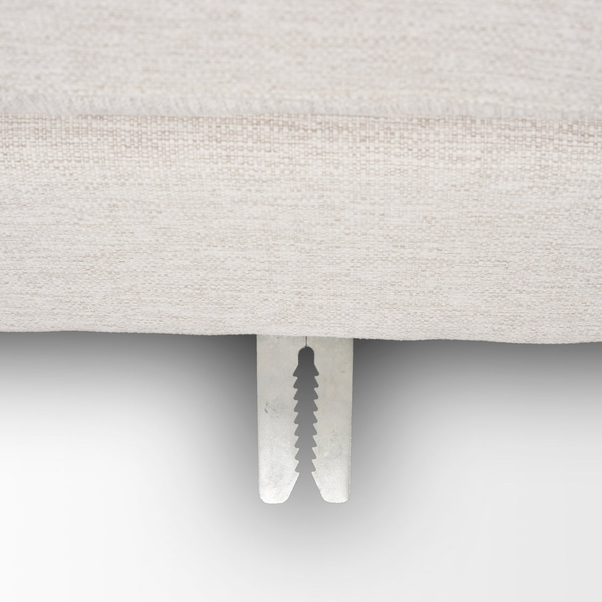 Halston Oatmeal Performance Fabric Small Modular Ottoman