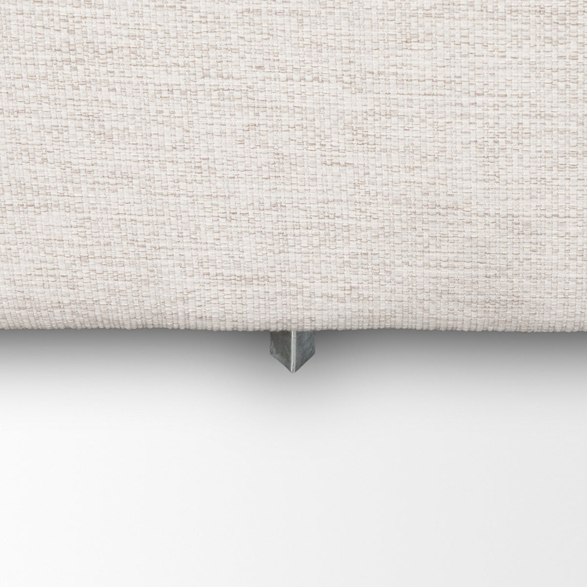 Halston Oatmeal Performance Fabric Large Modular Ottoman