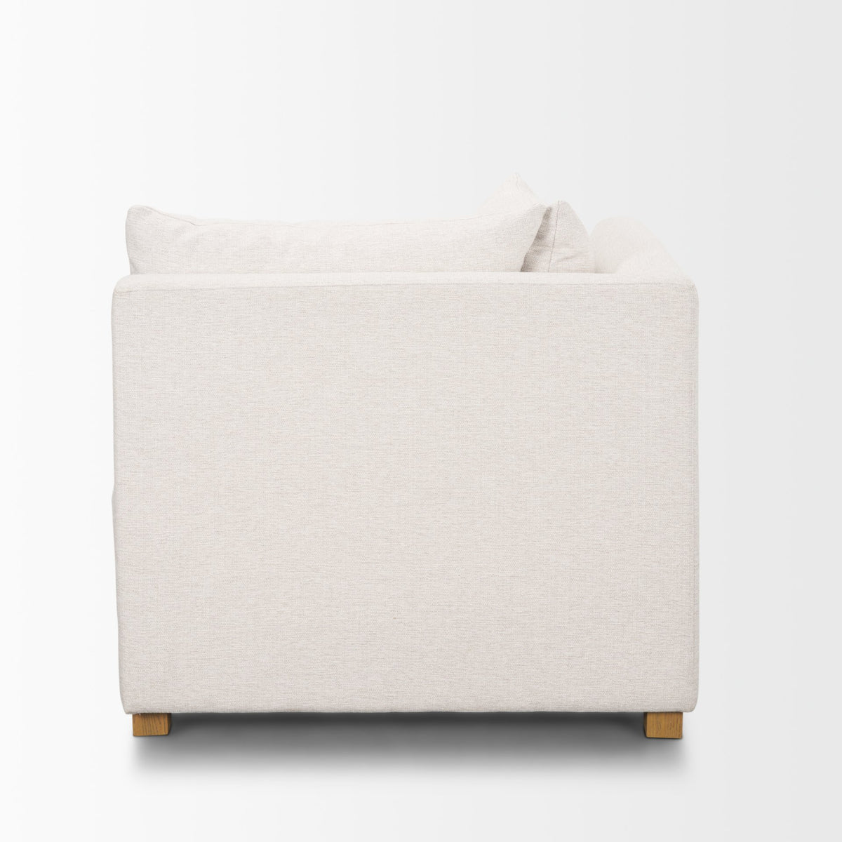 Halston Oatmeal Performance Fabric Corner Modular Sectional Piece
