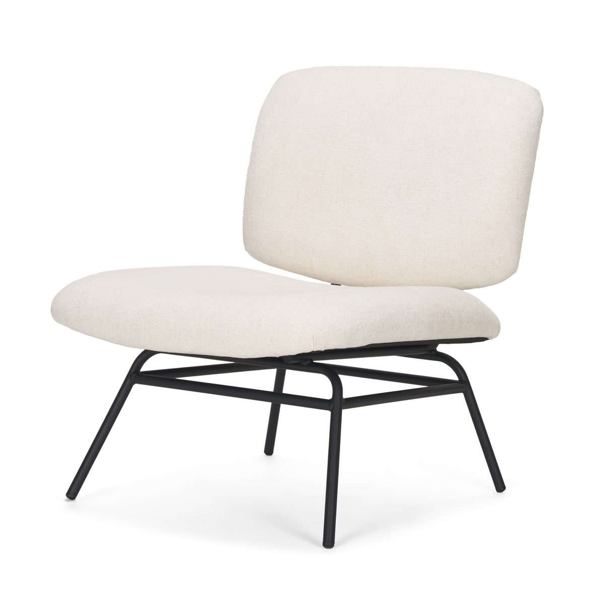 Nora Cream Fabric Accent Chair