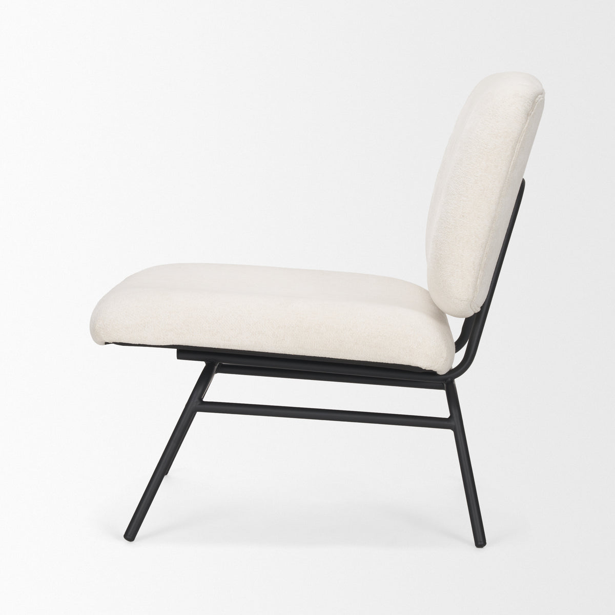 Nora Cream Fabric Accent Chair