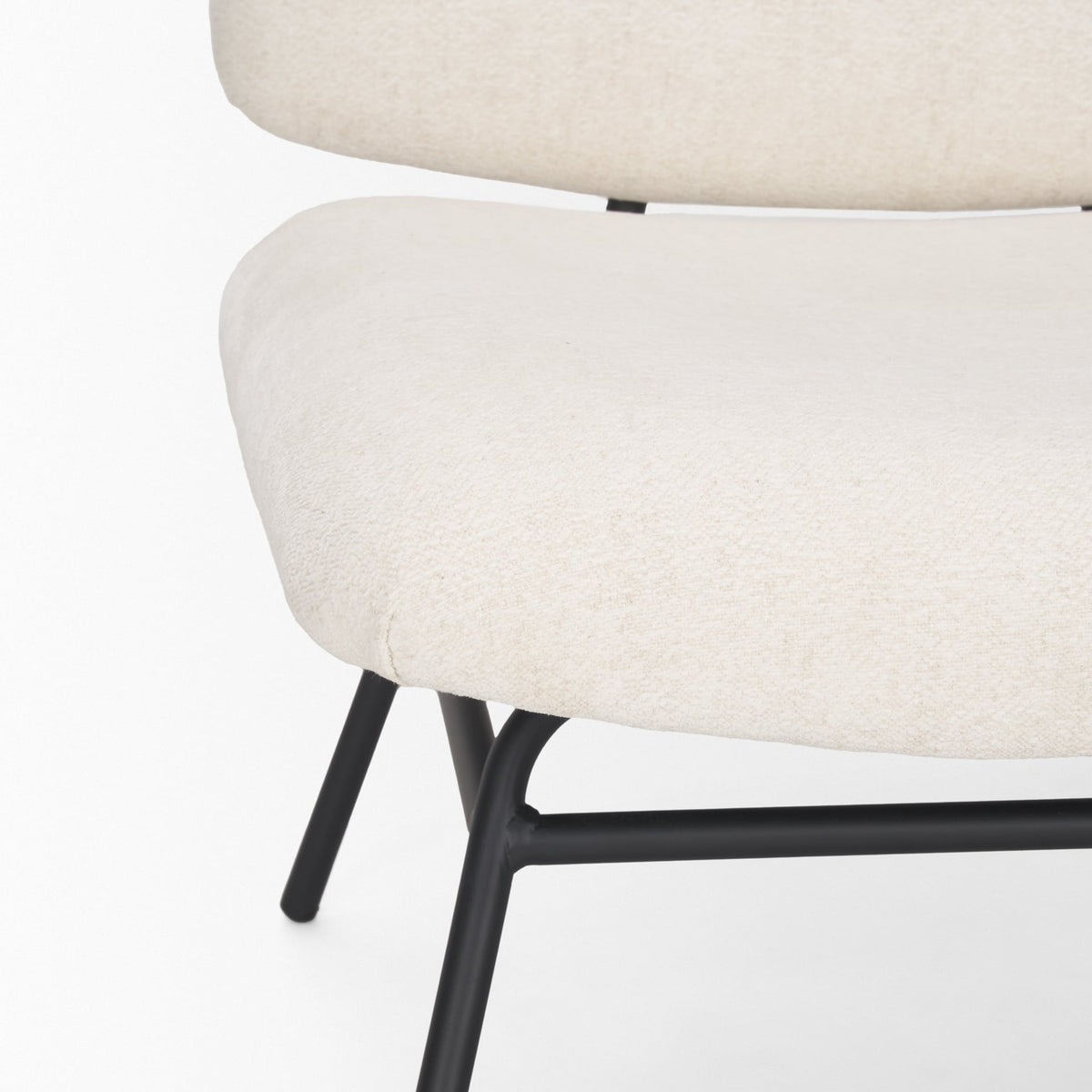 Nora Cream Fabric Accent Chair