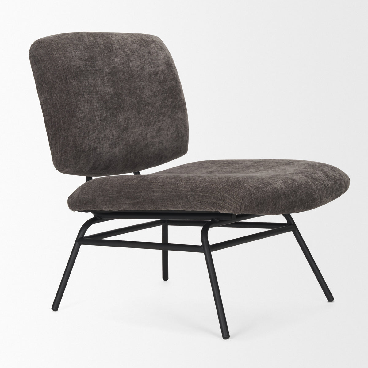 Nora Charcoal Fabric Accent Chair