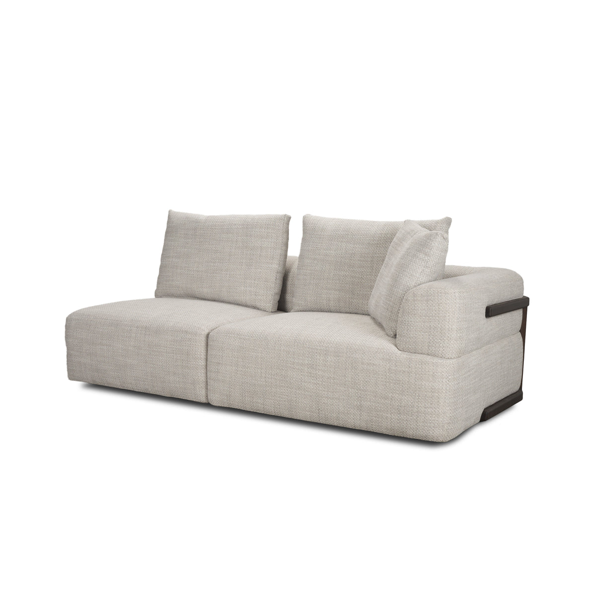 Warner Gray Performance Fabric 2-Piece Long Sofa Set