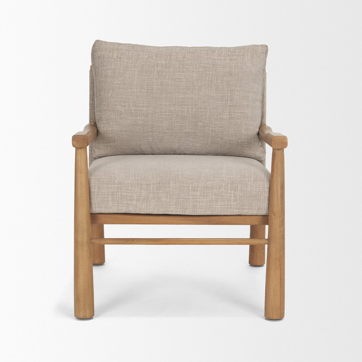 Witton Gray Fabric Slingback Accent Lounge Chair