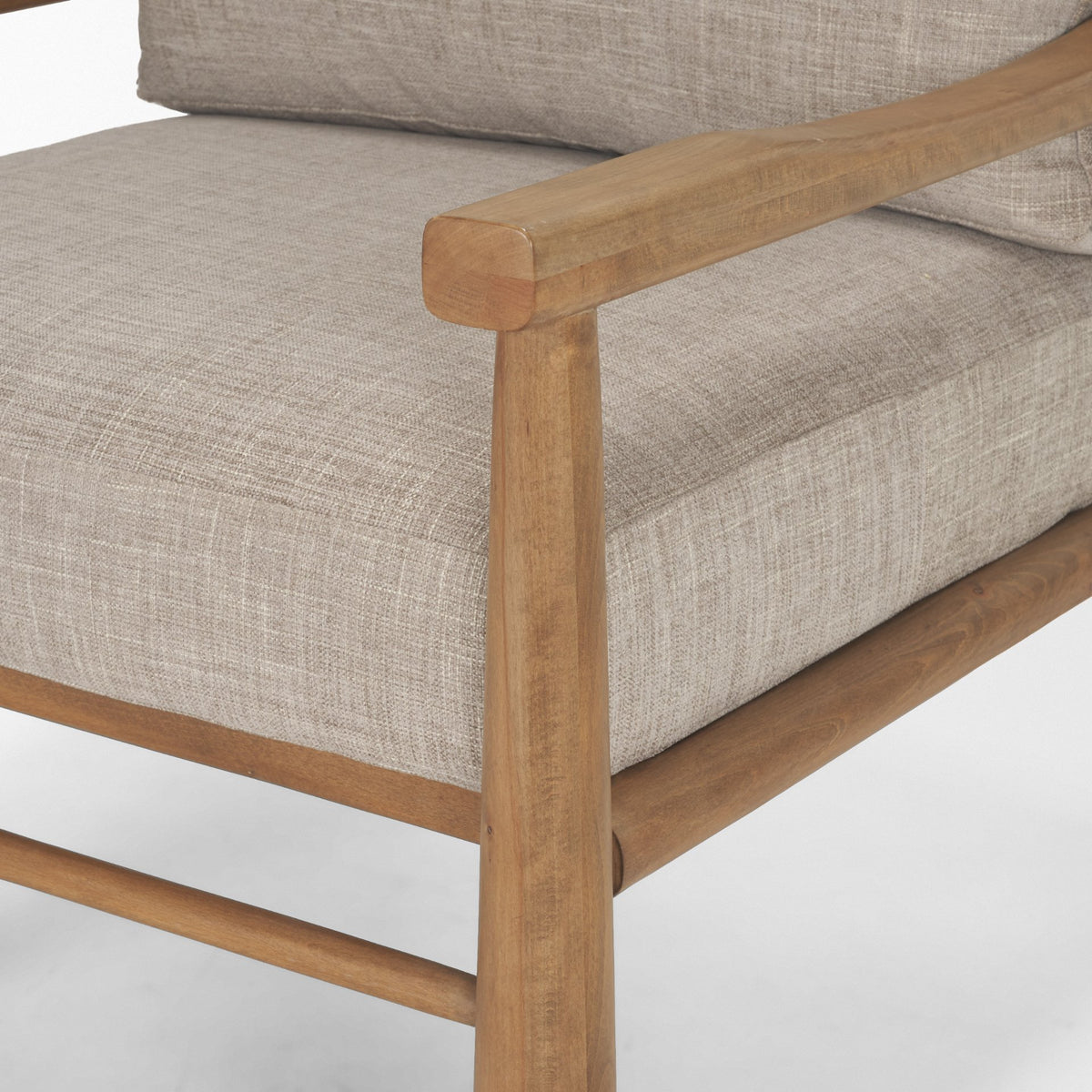 Witton Gray Fabric Slingback Accent Lounge Chair