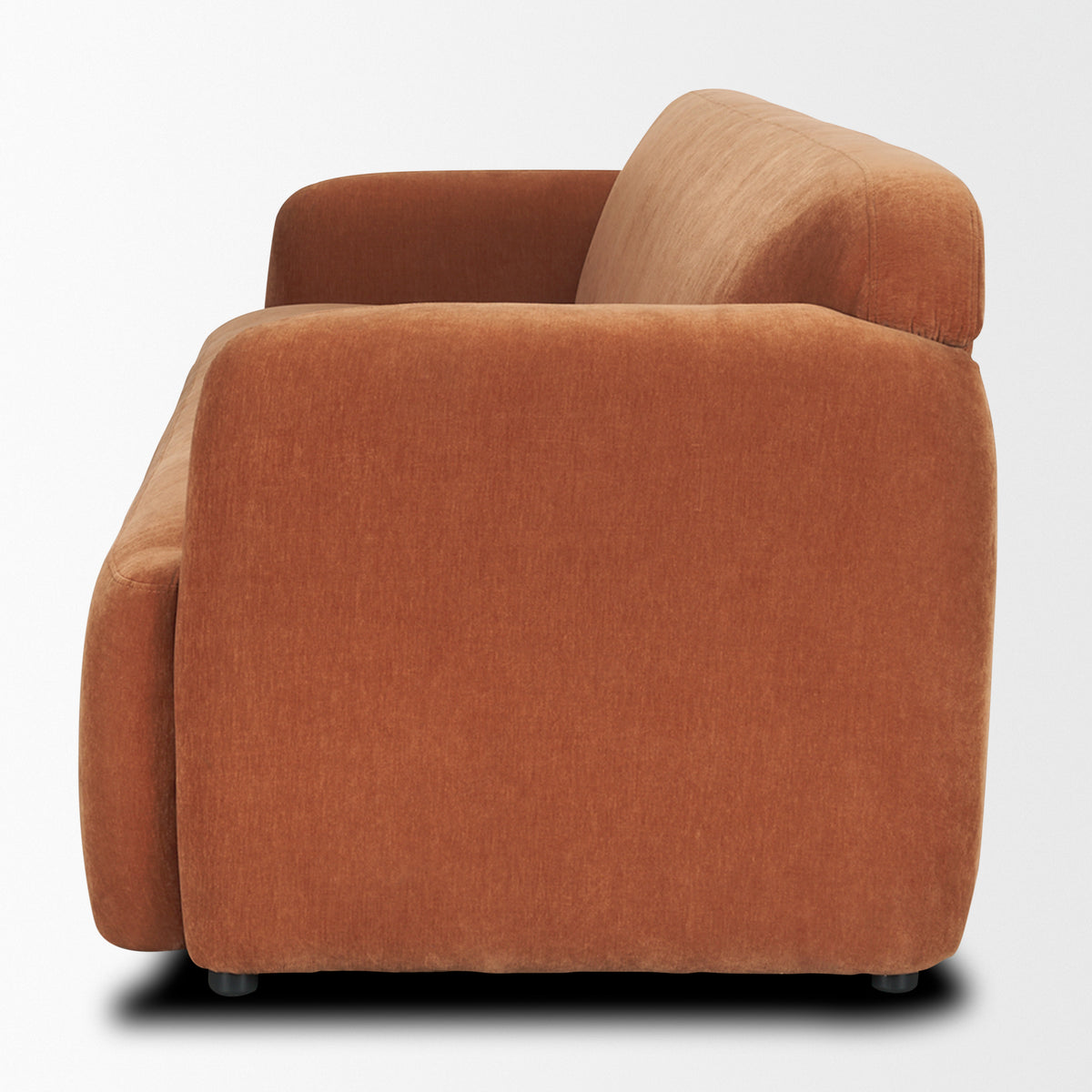 Saga Rust Stonewashed Chenille 3-Seater Sofa