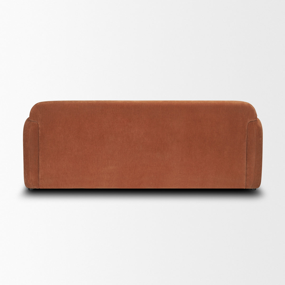 Saga Rust Stonewashed Chenille 3-Seater Sofa