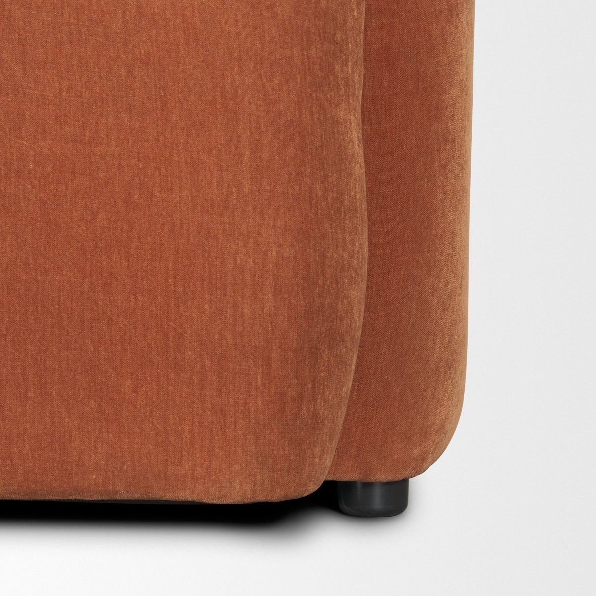 Saga Rust Stonewashed Chenille 3-Seater Sofa