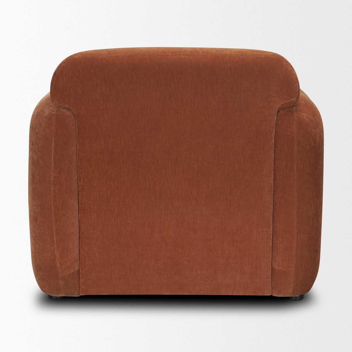 Saga Rust Stonewashed Chenille Upholstered Chair