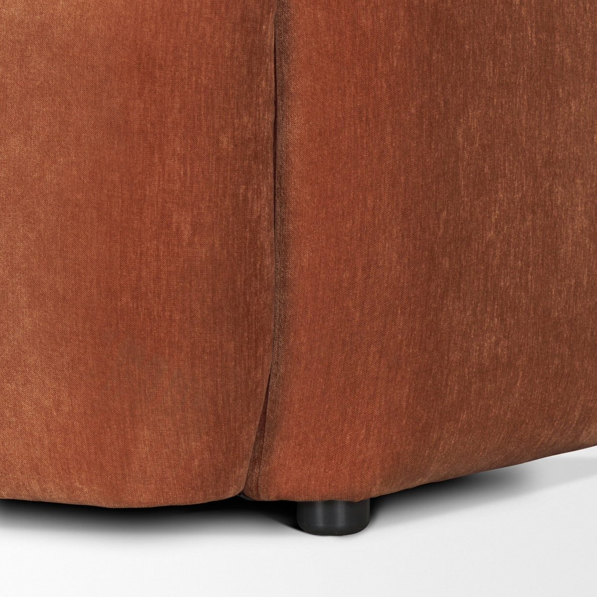 Saga Rust Stonewashed Chenille Upholstered Chair