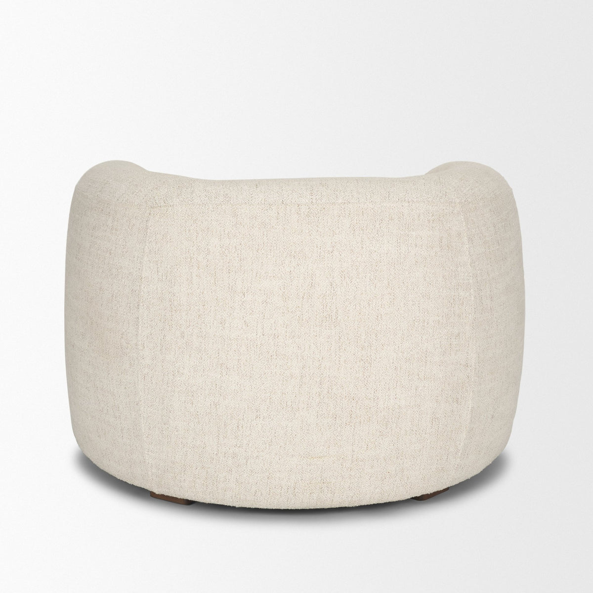 Kornelia Oatmeal Fabric Barrel Accent Chair