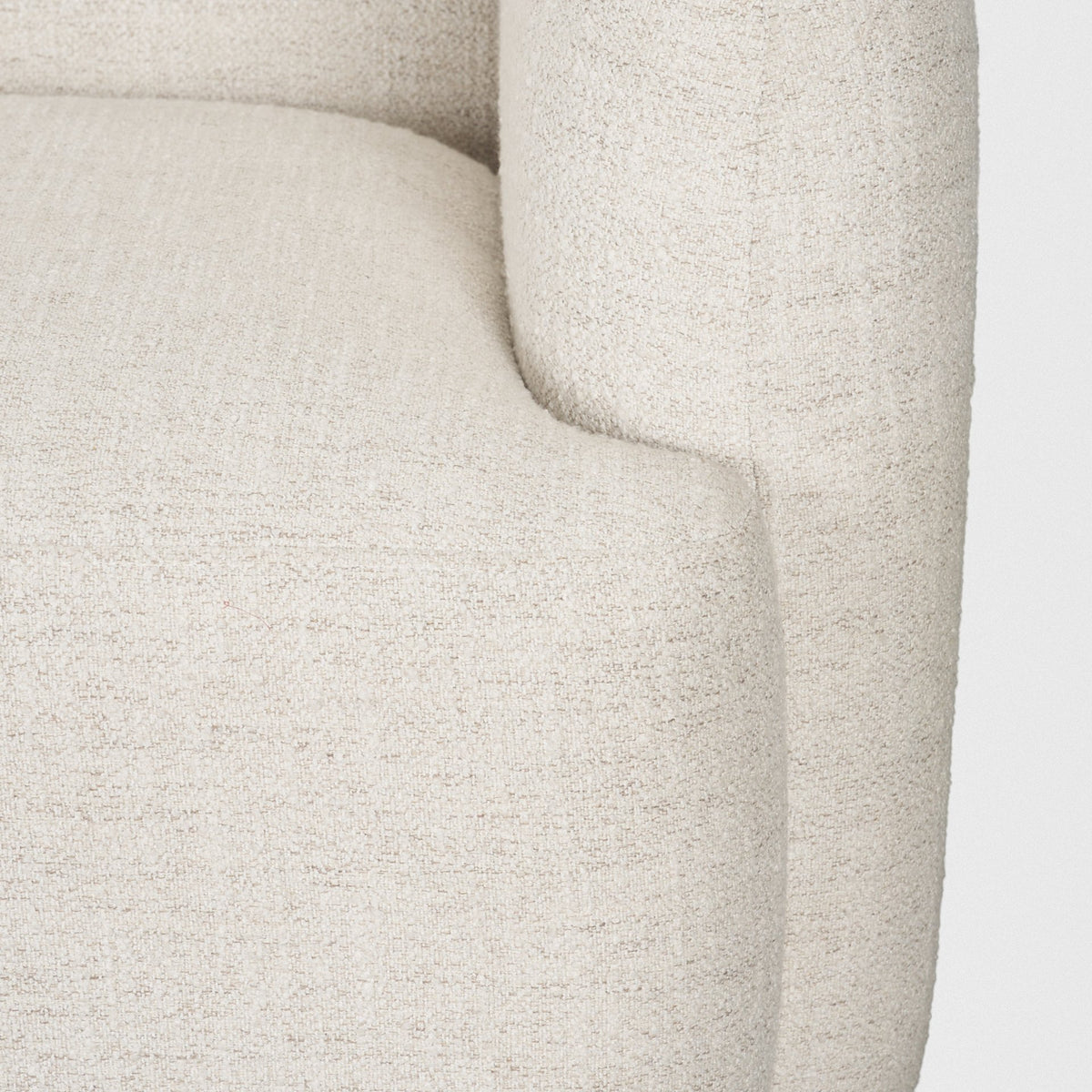 Saga Cream Fabric 3-Seater Sofa