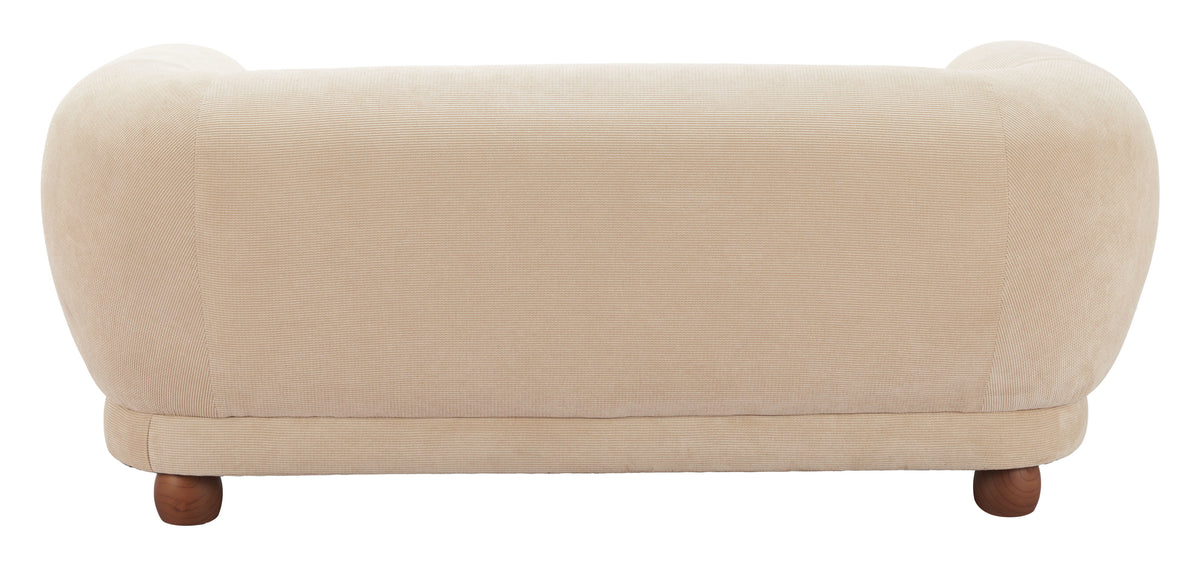 Boet Loveseat Taupe by Zuo Modern